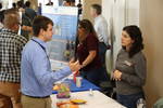 ITCS student Hunter Chace networks with an employer at Perry Tech's 2019 Spring Employer Expo. Thumbnail