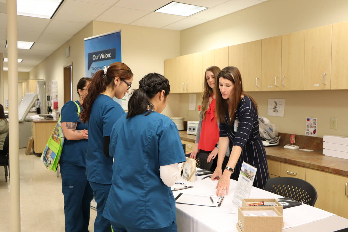 The employer expo was held in two campus locations, and students from all programs were encouraged to attend and network. 