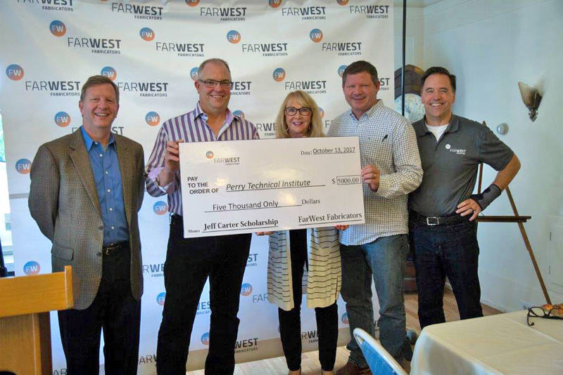 New Scholarship for PTI Students from FarWest Fabricators 