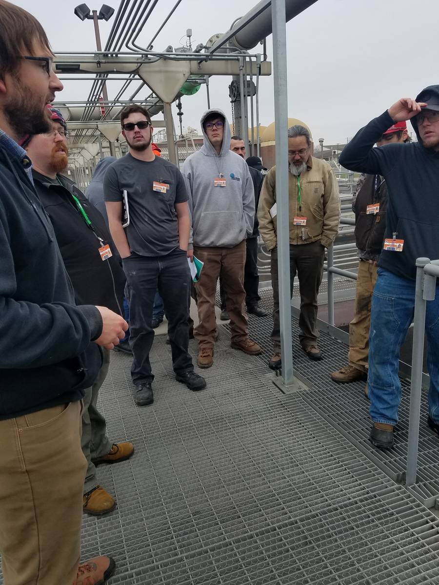 Plumbing students take a field trip to the Yakima Wastewater Treatment Facility